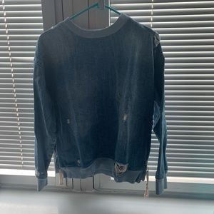 Zara Denim Sweater
